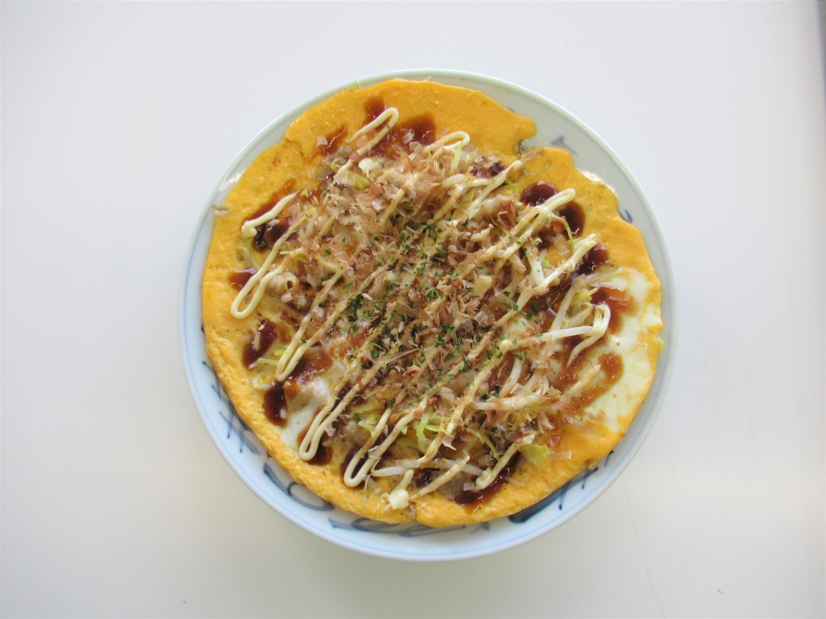 お好み焼き風オムレツ