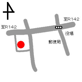 鳥井戸の場所を赤丸で示した地図